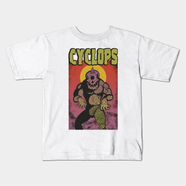 CYCLOPS Kids T-Shirt by DOOMCVLT666